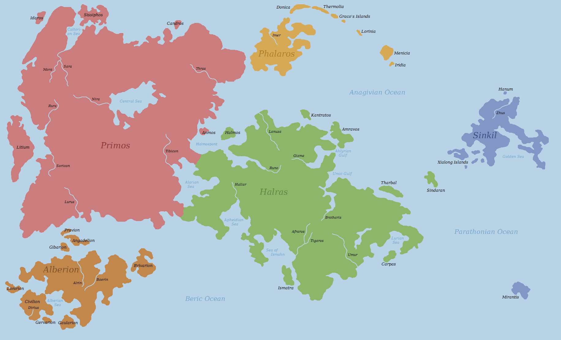 Fantasy Map by Primidius on DeviantArt