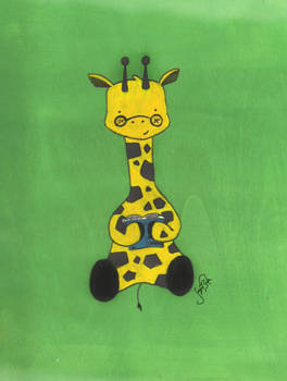 bookish giraffe print