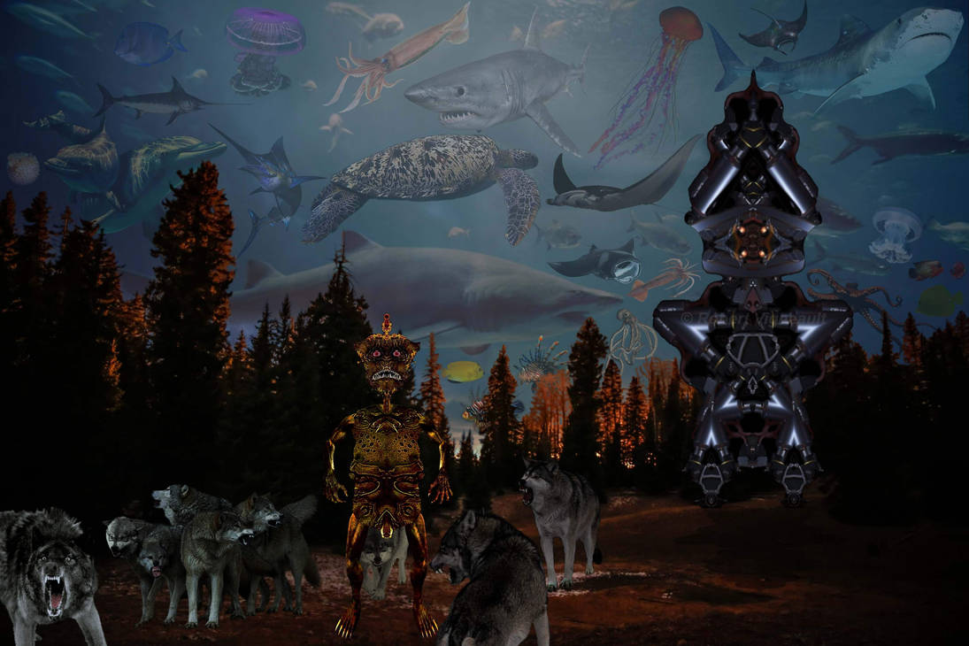 Alien Wolves Alien and Wolves by LT-Kheper on DeviantArt