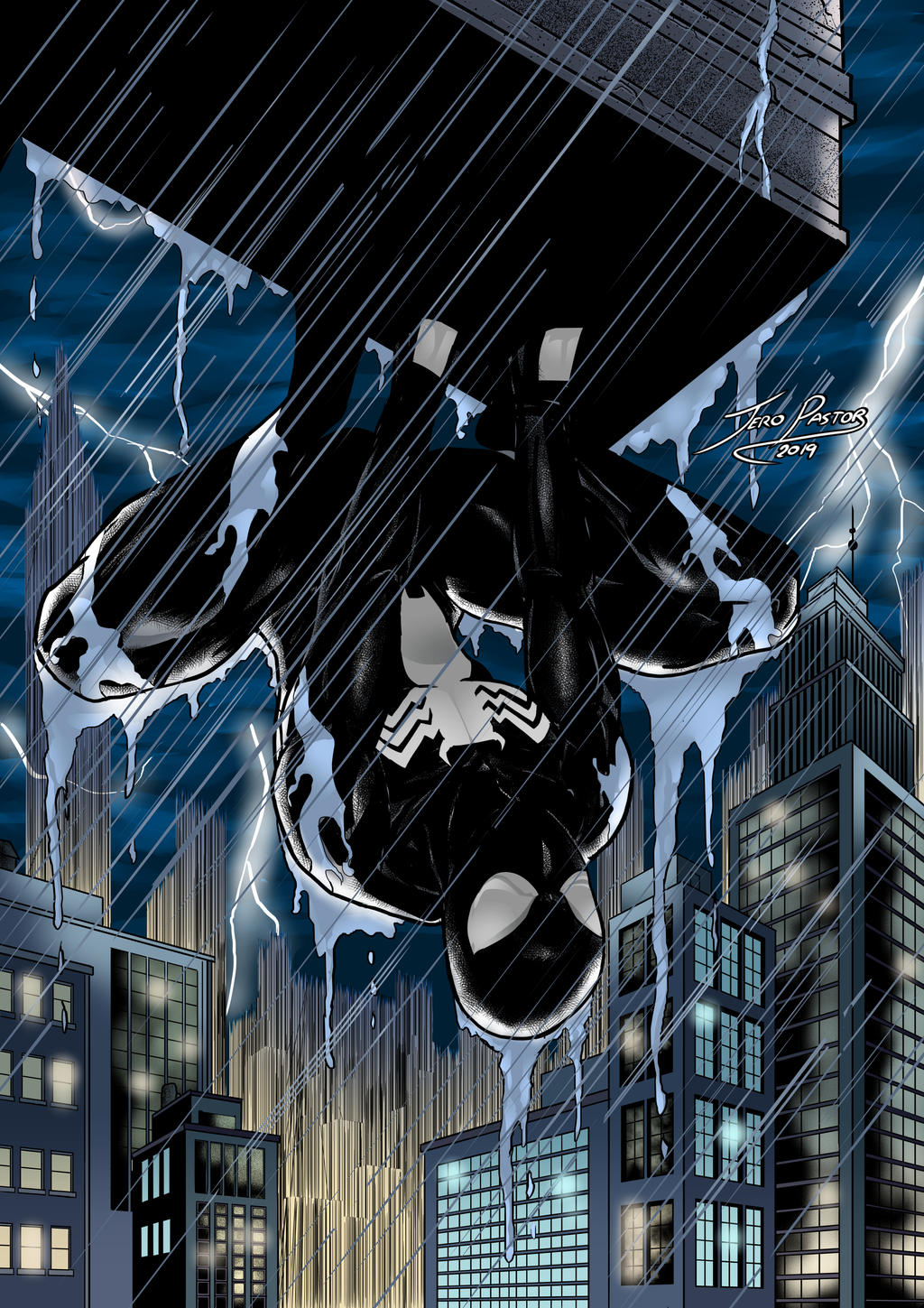 Black suit SpiderMan by JeroPastorArt on DeviantArt