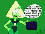 Peridot Discovers Memes by TheAntTony