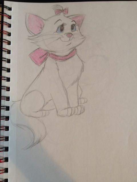 Marie Doodle The Aristocats