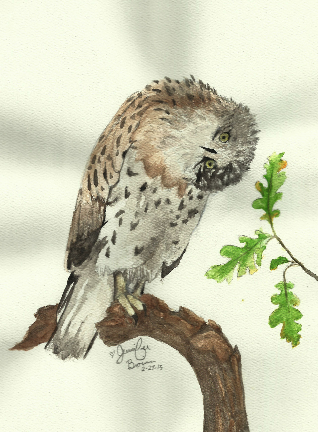 Head Tilt - Watercolor