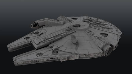 millennium falcon fan art