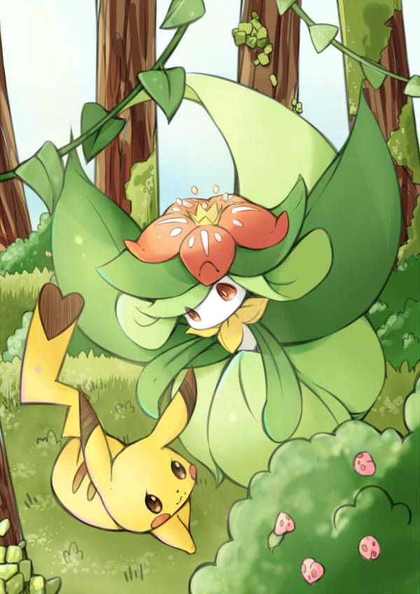 pikachu and lilligant