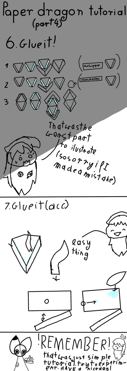 Paper dragon tutorial Last part! by luni1000 on DeviantArt