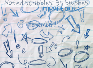 Noted Scribbles Brushes