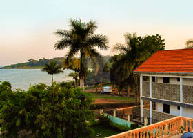 Sunset at the Lake Victoria