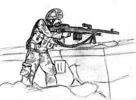 soldier sketch