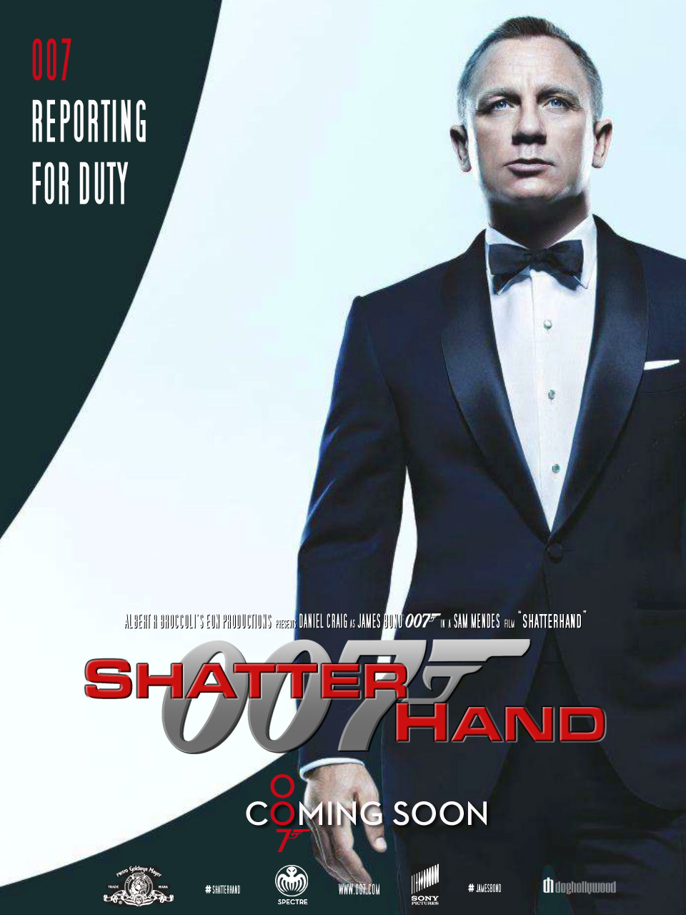 Bond 24 Teaser Poster: SHATTERHAND