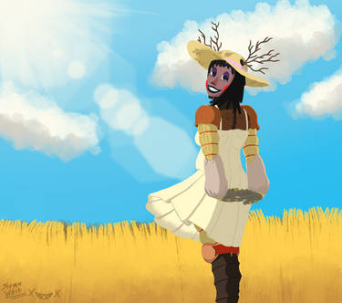 Straw Witch Painting