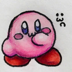 Kirby but w the emoticon I can't stop using