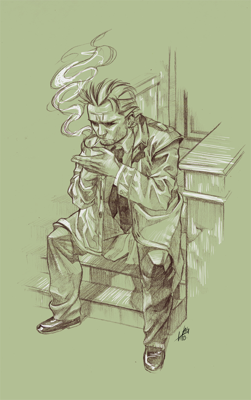 Constantine smoking