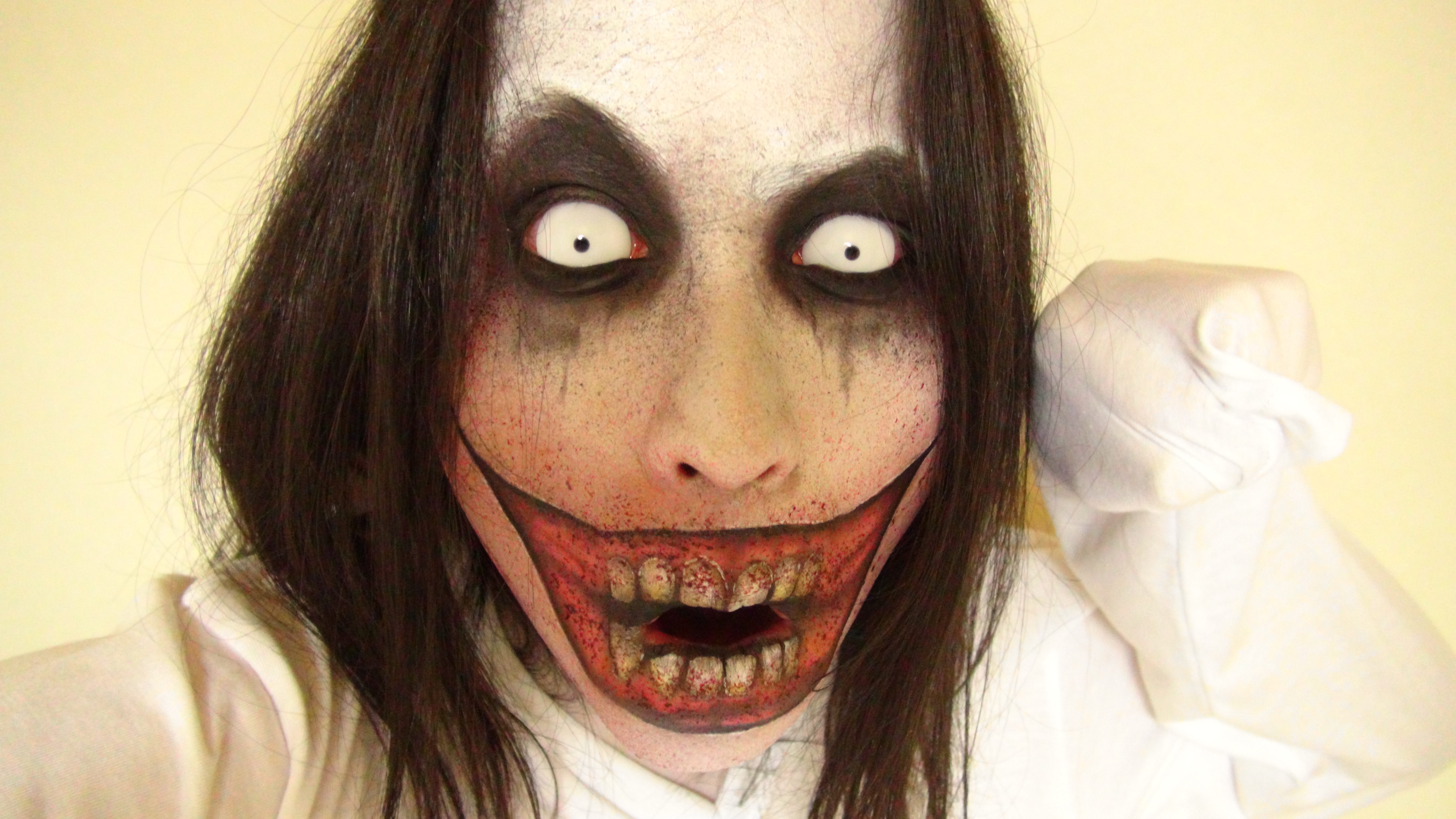 Creepypasta Jeff the killer makeup - halloween