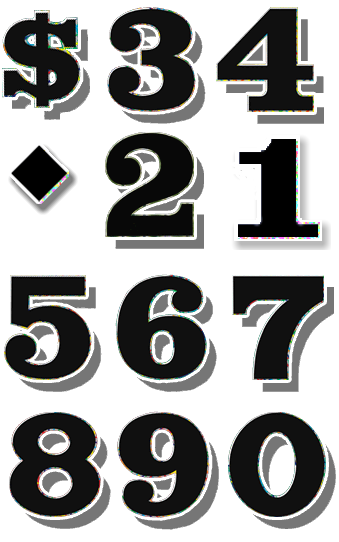 individual numbers vector by SmashWhammy on DeviantArt