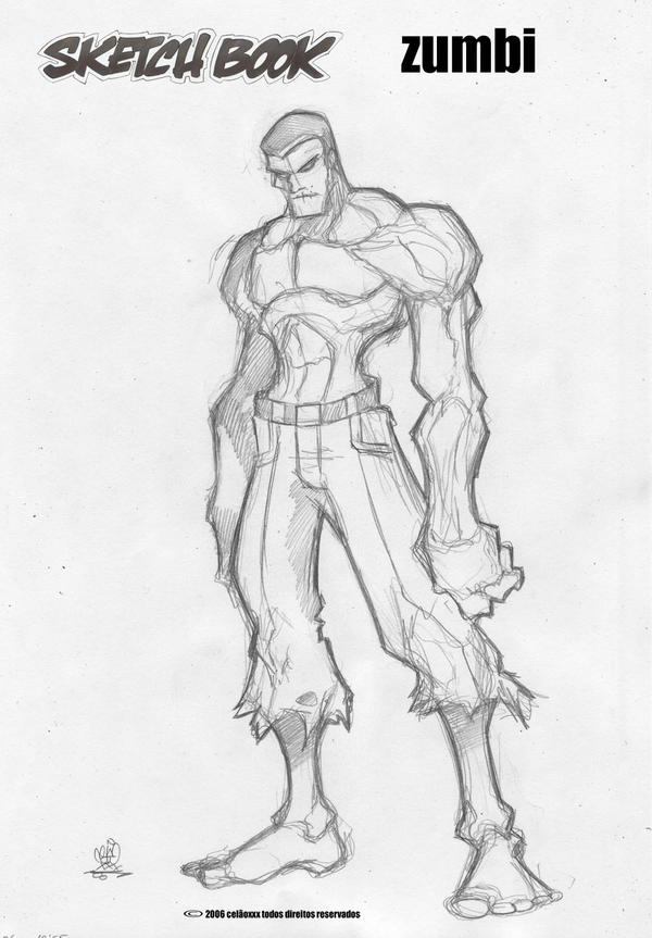 Zumbi sketch by celaoxxx on DeviantArt