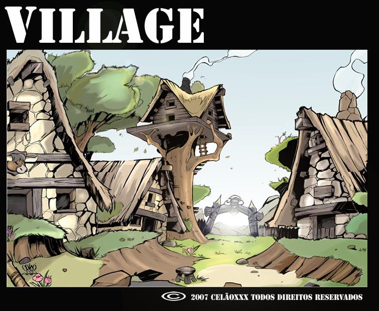 Village by celaoxxx on DeviantArt