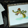 Crocodile Cartoon gouache