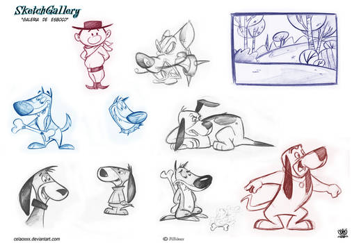 Cartoon sketch gallery Dogs