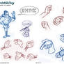 How to draw Hands cartoons by Celaoxxx