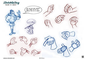 How to draw Hands cartoons by Celaoxxx