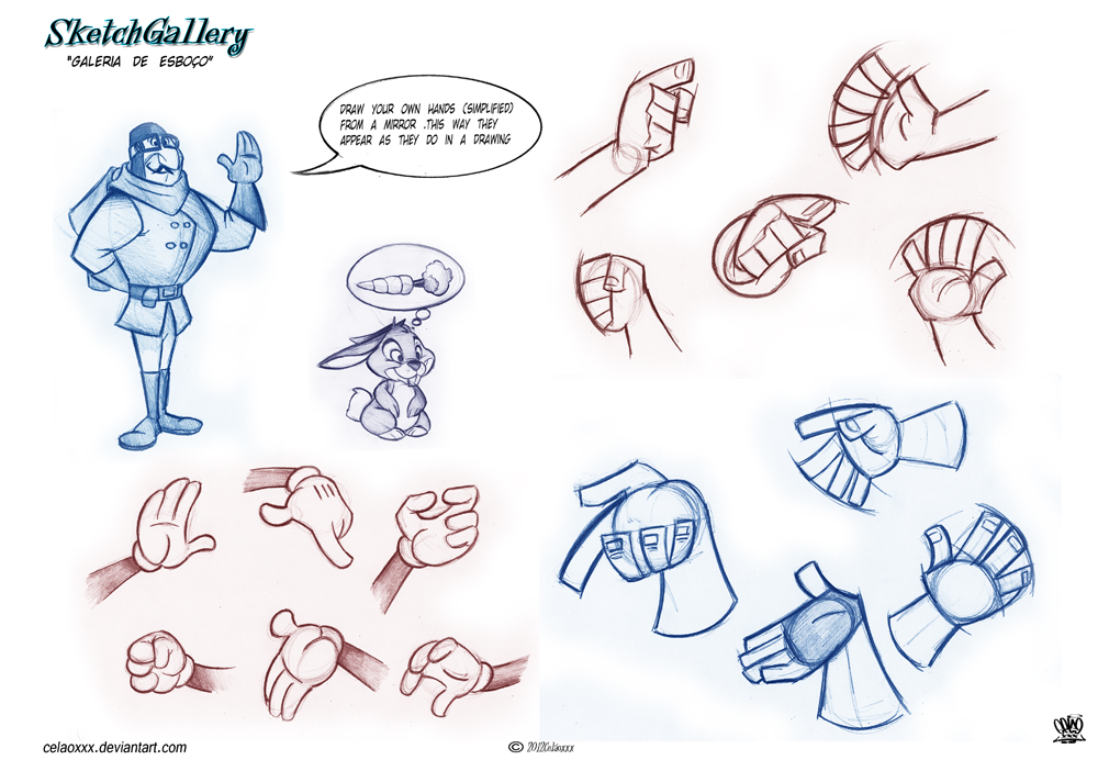 How to draw Hands cartoons by Celaoxxx by celaoxxx on DeviantArt
