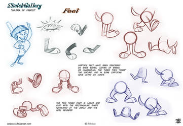 how to draw Feet cartoon