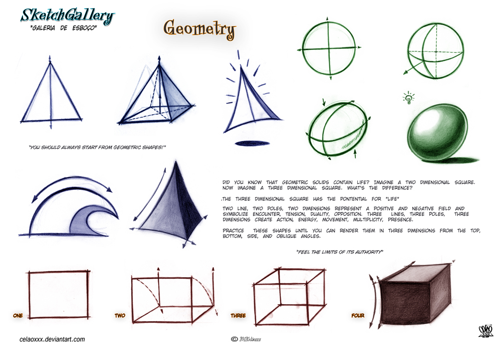 How to Draw Geometry by celaoxxx on DeviantArt