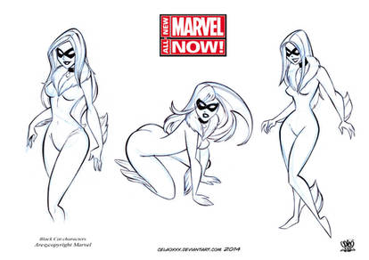 character design black Cat marvel Now