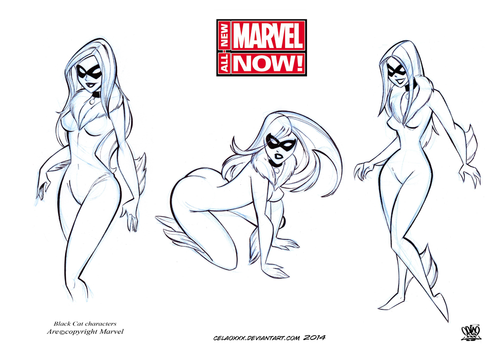 character design black Cat marvel Now