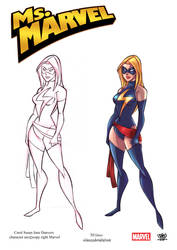 Miss Marvel Carol Susan Jane Danvers by celaoxxx