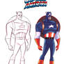 Captain America style  Bruce Timm
