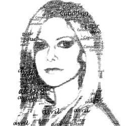 Avril Portrait Typography