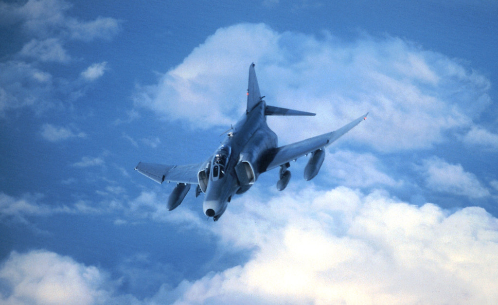 F-4E Sliding Away From the Tanker