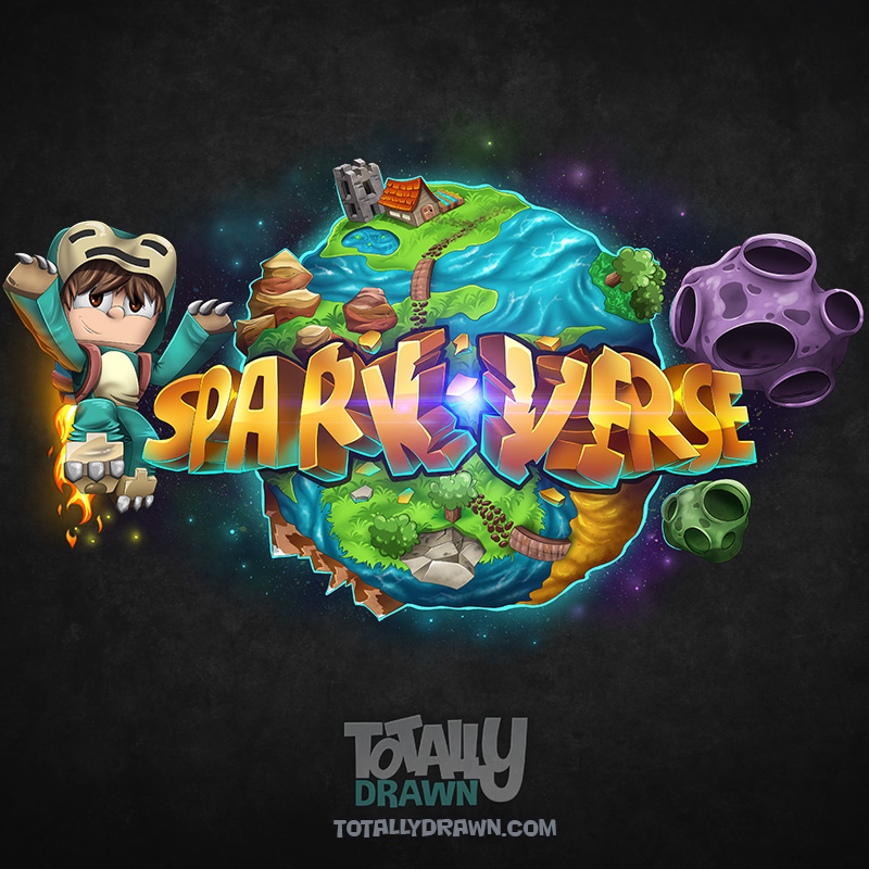 Minecraft Server Logo - SparkVerse Art by totallyanimated on DeviantArt