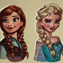 Digital Painting - Frozen - Anna and Elsa