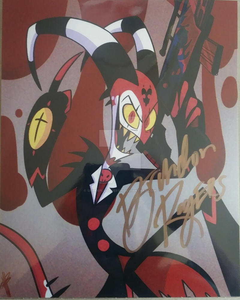 Blitzo Text Signed Blitzo Poster by Sparkplugthefox on DeviantArt