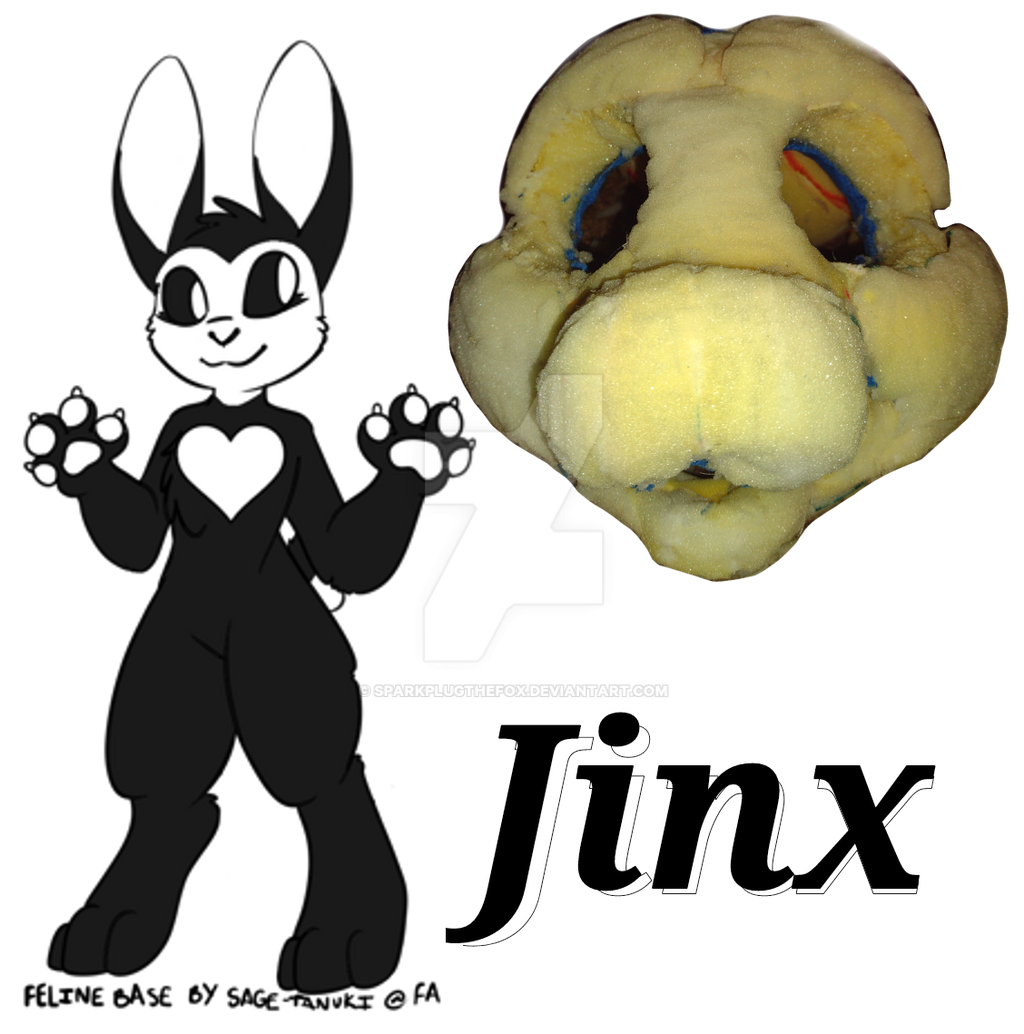 Jinx Fox Ripper Jinx the Rabbit WIP by Sparkplugthefox on DeviantArt