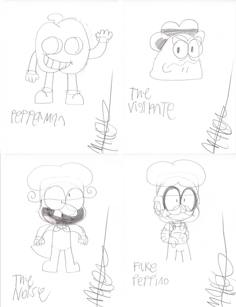 Pizza Tower characters in my style by RascalTheWeirdo on DeviantArt