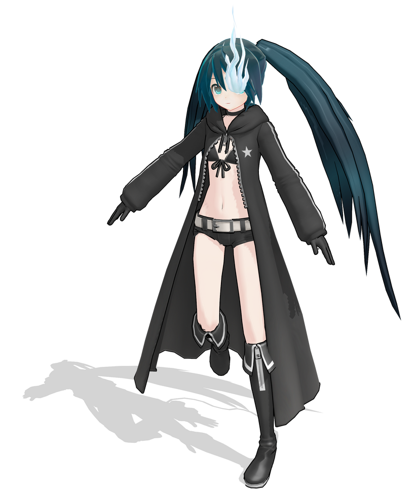 Rock Mmd Model Api Black Rock Shooter- MMD Model by magrao121 on DeviantArt