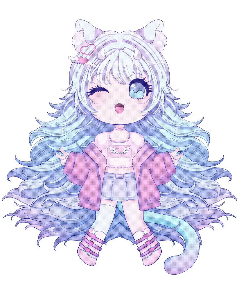 Commission chibi cat girl by DanielaBaez24 on DeviantArt