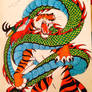 Feline VS Serpent (coloured)