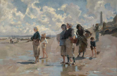 Fishing for Oysters at Cancale - Study