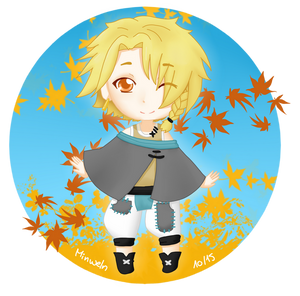 Art Trade with MeiHakuna : Automn Chibi