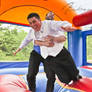 Wedding Bounce House Groom and Best Man