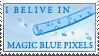 Magic Blue Pixels