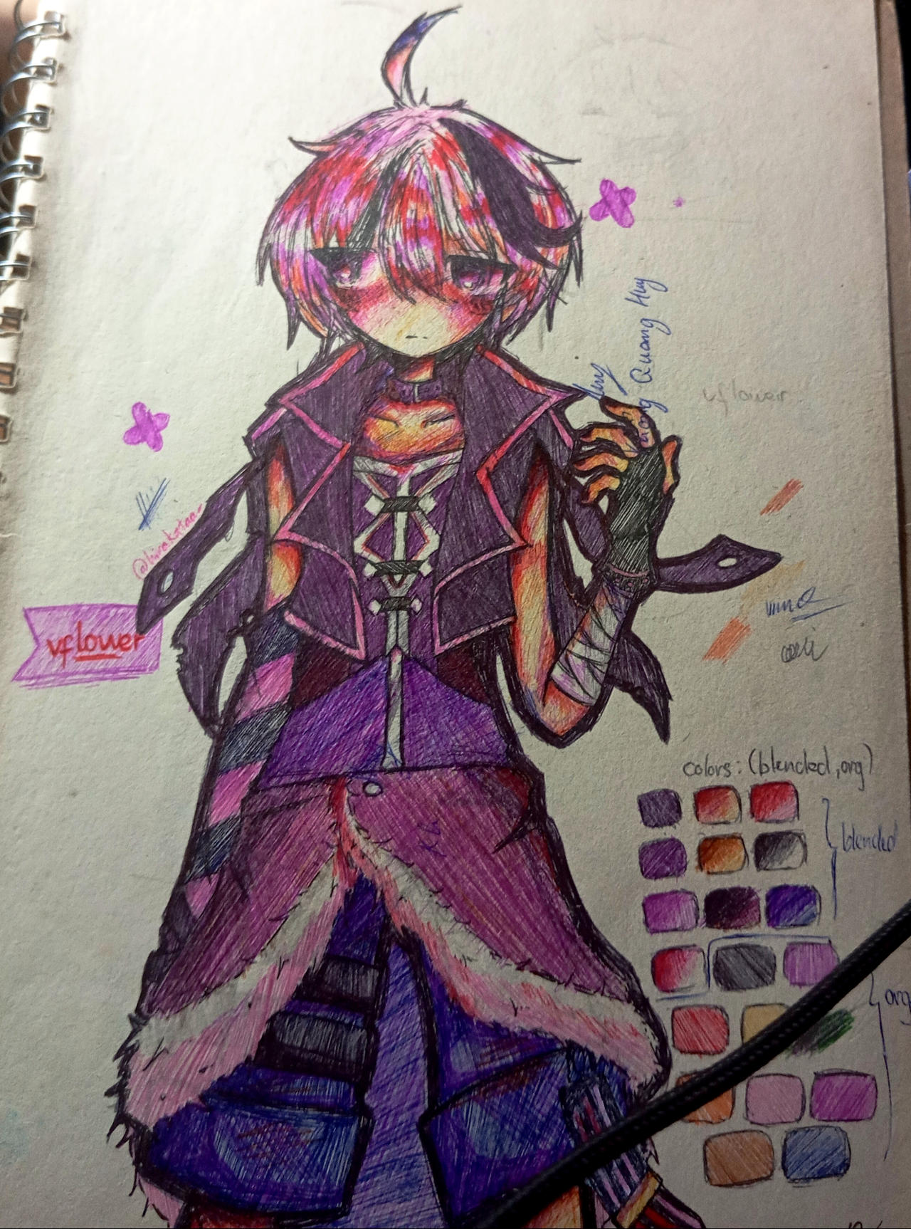 Traditional art- vflower