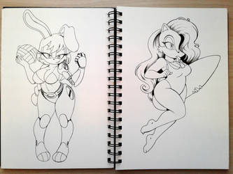 SketchBook: Bunnie and Sally