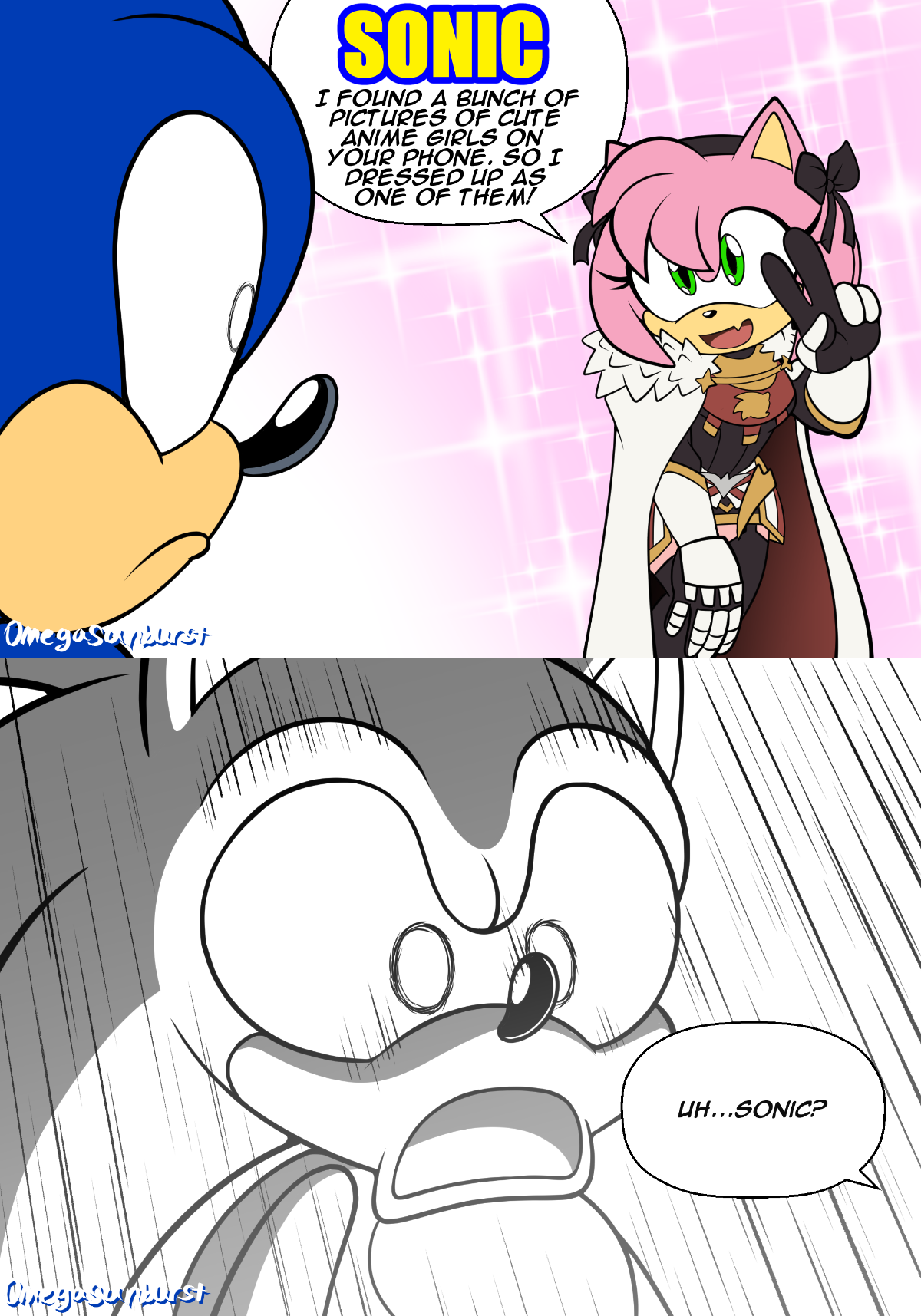 Are You Sure About He Is Sonic,Amy? You're Aren't Sonic webcomic by  Deviantart user named Domestic Hedgehog. : r/SonicTheHedgehog