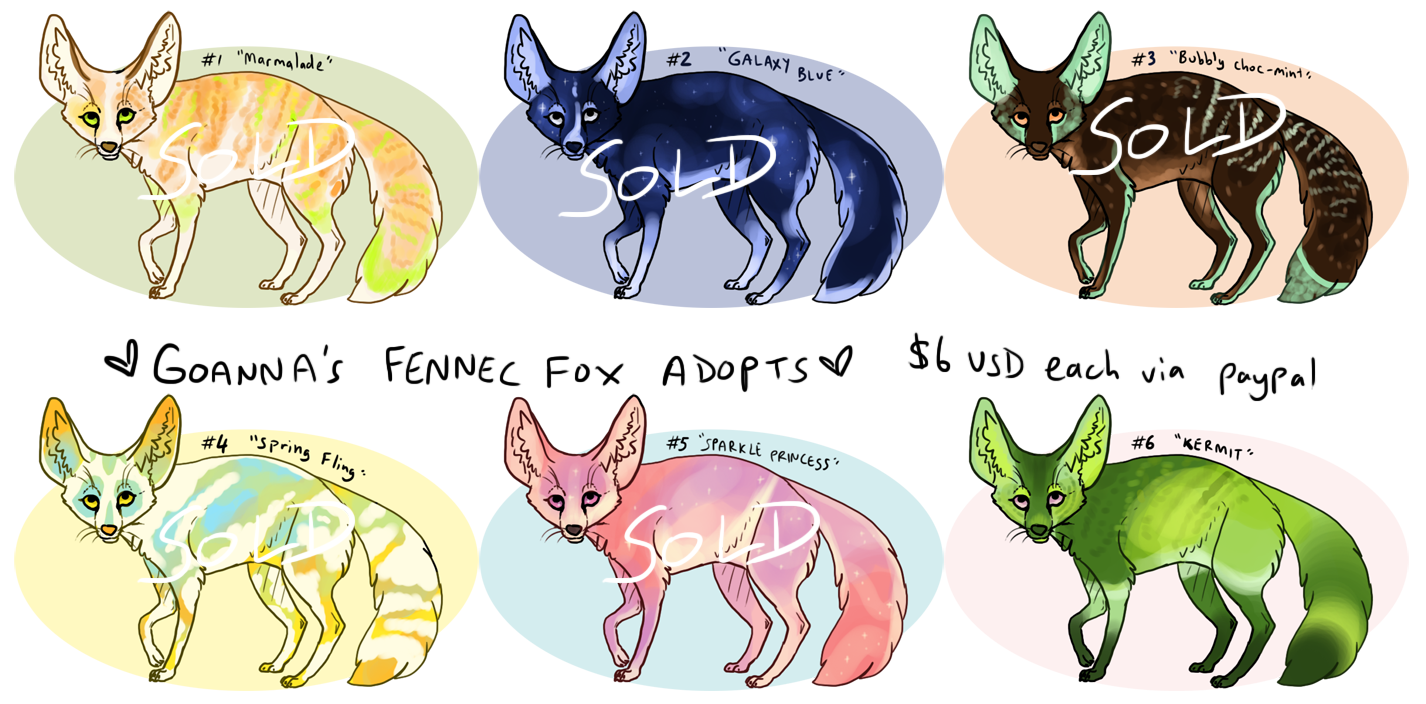 $6 USD Fennec Fox Adopts! (OPEN!)